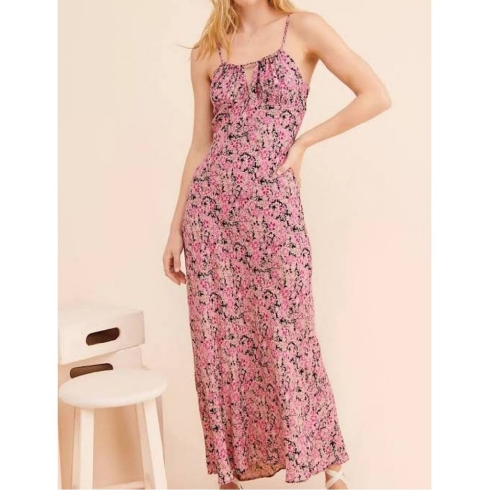 Nwt Free People Bon Voyage Floral Print Sleeveless Dress size Small